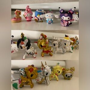 SALE!! 20$ for all!! Tokidoki Unicorno & SANRIO Collectible Figures - Multicolor